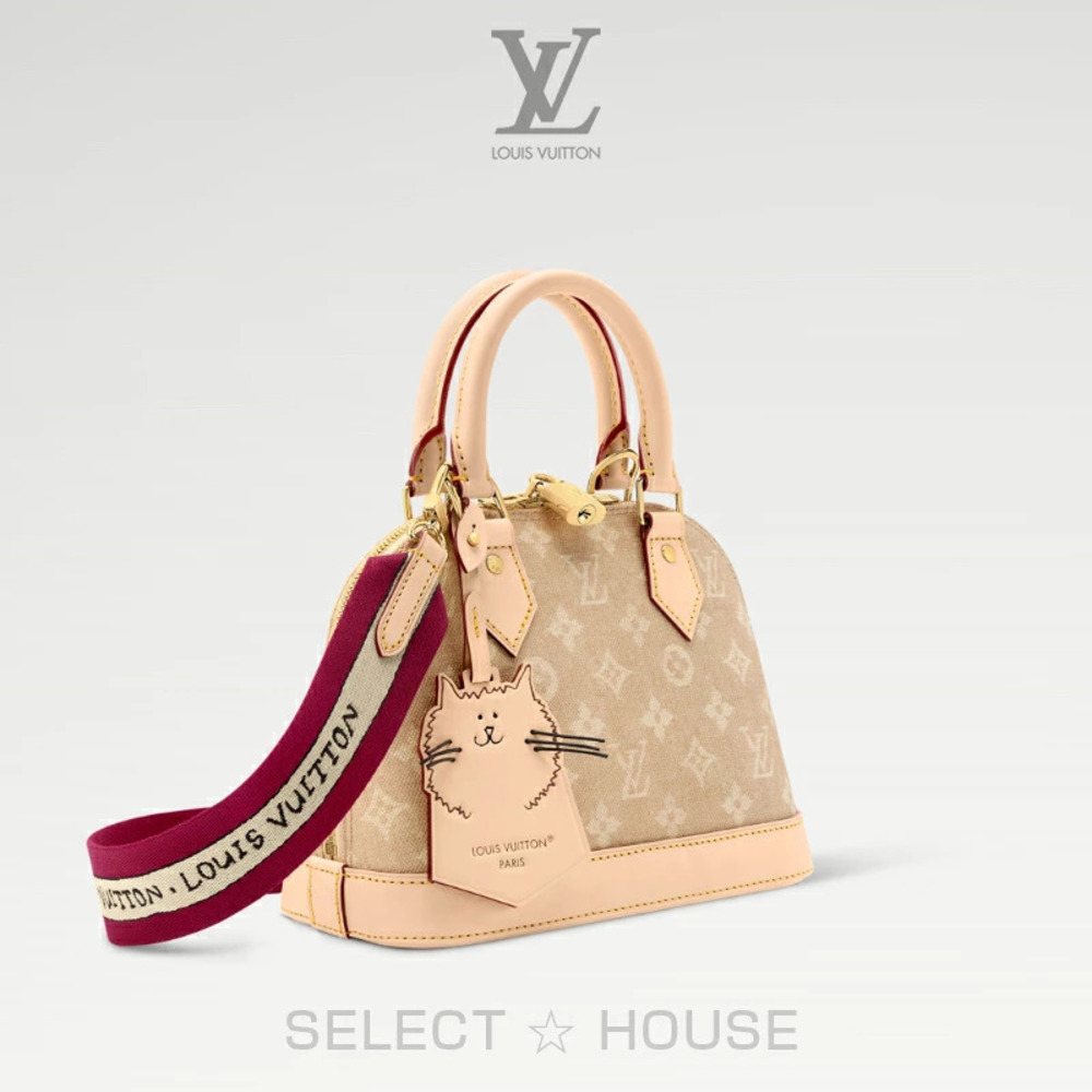 Louis Vuitton Meowgram Alma cream beige whimsical cat White Tan - Picture 2 of 4
